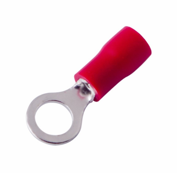 Наконечник кольцевой изолированный ø5.3мм 0.5-1.5мм² (НКи 1.5-5 / НКи 1,25-5) красный Rexant 08-0014