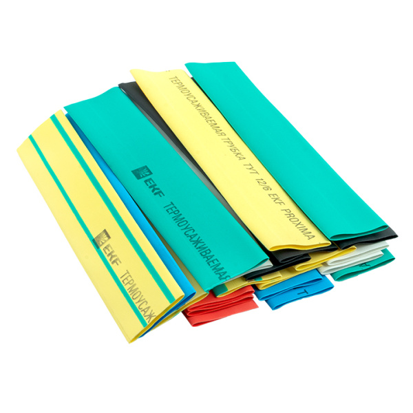 Купить EKF PROxima Термоусаживаемая трубка ТУТ нг 12/6 набор:7 цветов по 3шт. 100мм.