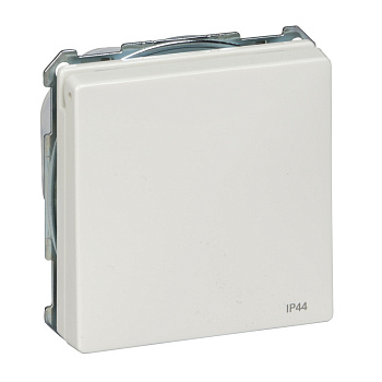 SE Merten Aquadesign Полярно-Бел Розетка Schuko с крышкой, с защитными шторками, IP44, винт. заж. MTN2414-4019