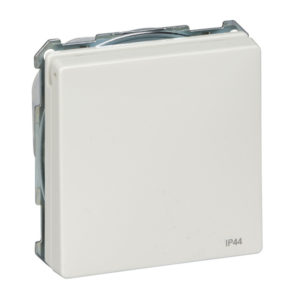 SE Merten Aquadesign Полярно-Бел Розетка Schuko с крышкой, с защитными шторками, IP44, винт. заж. MTN2414-4019