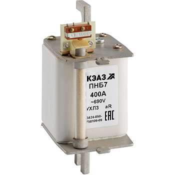 КЭАЗ Предохранитель ПНБ7-400/100-22-50А-УХЛ3