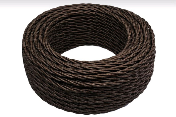 BIRONI Коричневый глянец Витой провод 2*2,5 150м B1-425-072-150