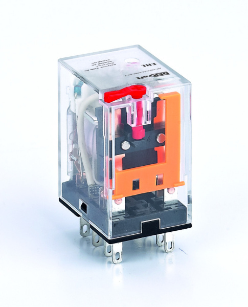 Dekraft Промежуточное реле 2 конт. с LED инд. и TEST функ. 5А 48В AC ПР-102