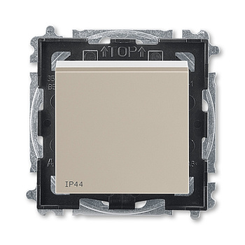 ABB EPJ Levit кофе макиато / белый Переключатель 1-клавишный IP44, 2CHH596940A4018