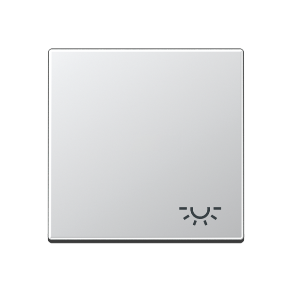 JUNG A 500 Алюминий Клавиша 1-ая с символом ОСВЕЩЕНИЕ A590LAL