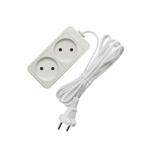 Союз Удлинитель быт.  3м2200 Вт 2гн. ПВС 481S-1203