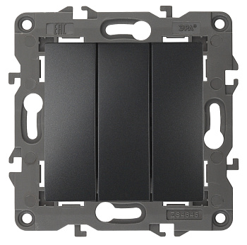 ЭРА 14-1107-05 Elegance Антрацит Выключатель 3-кл