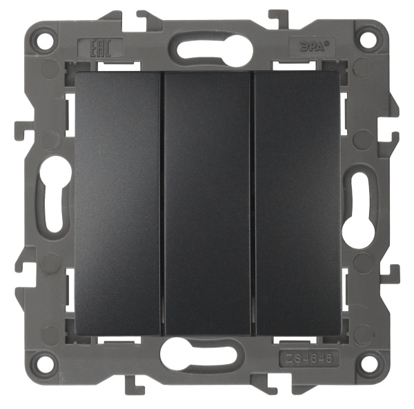 ЭРА 14-1107-05 Elegance Антрацит Выключатель 3-кл