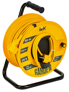 IEK GARDEN Катушка УК50 1 место 2P+PE 3х1,5мм2 50м