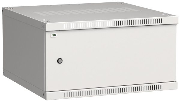 IEK LINEA WE ITK Шкаф LINEA WE 6U 600x600мм дверь, металл серый LWE3-06U66-MF