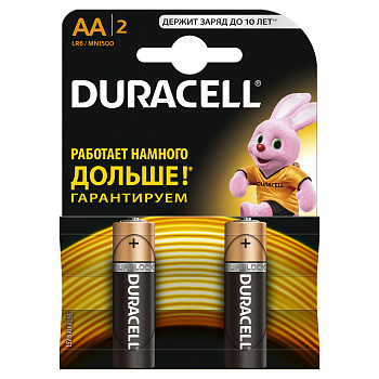 Duracell 5006607 Алкалиновая батарейка типа AA / LR6 / MN 1500" LR6-2BL BASIC CN Б0026814