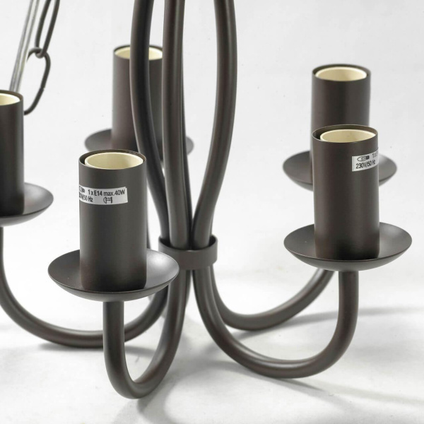 Купить Lussole LGO Металл Коричневый /  Без плафона Люстра E14 GRLSP-9913