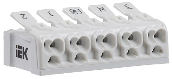 IEK Клемма пружинная соединительная КСП5-3L+N+PE