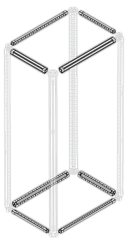 ABB Профиль гальв.каркаса шкафа W=800мм(4шт) 1STQ007042A0000