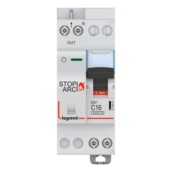 Купить Legrand УЗДП DX3 Stop Arc 1P+N C16A 6000A (c авт. выключателем) 415931