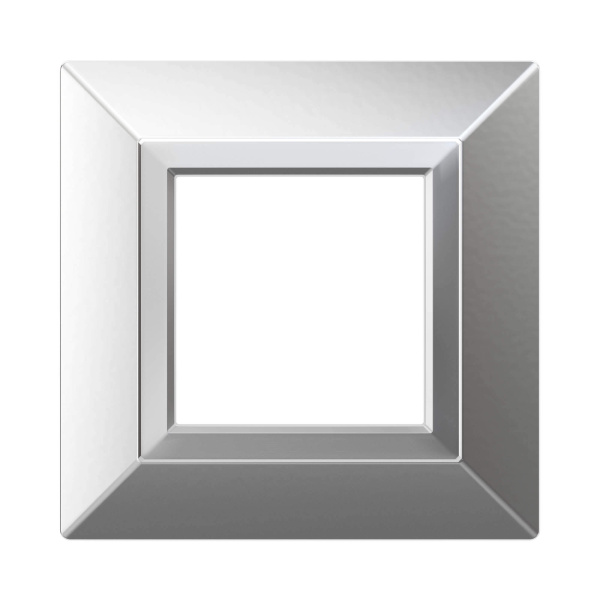 Купить DKC Рамка из металла, "Avanti", светло-серебристая, 1 пост (2 мод.)