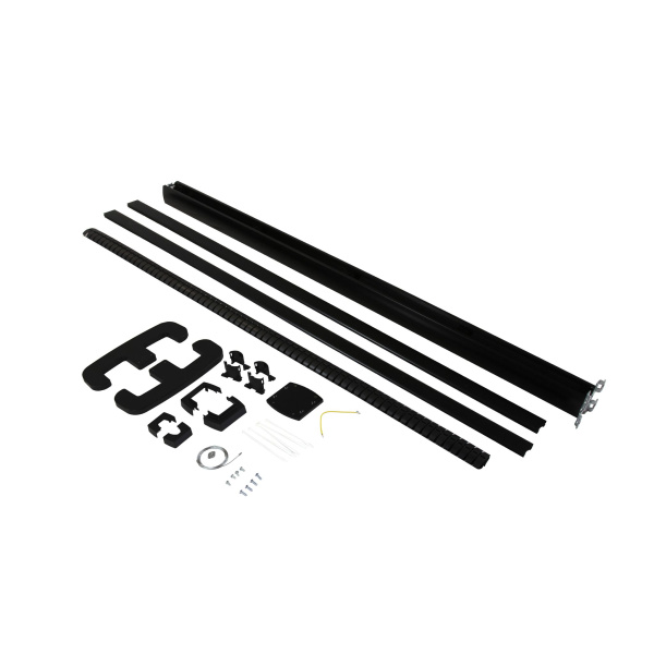 Купить Legrand Snap-On мобильная колонна алюминиевая с крышкой из пластика 1 секция, высота 2 метра, цвет черный 653008