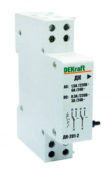 DEKraft Контакт дополнительный ДК-201 1НО и 1НЗ 18027DEK
