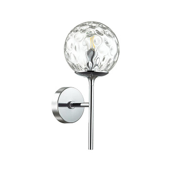 Odeon Light 4982/1W MODERN ODL22 323 хром/прозрачный/стекло Бра E14 1*40W VERASA