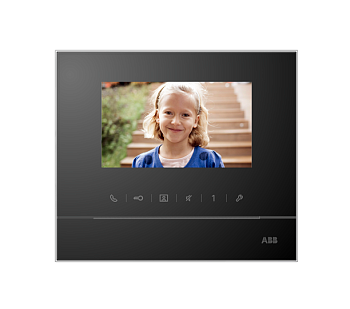 ABB Абонентское устройство, видео 4,3, чёрный глянцевый 2TMA070020B0032