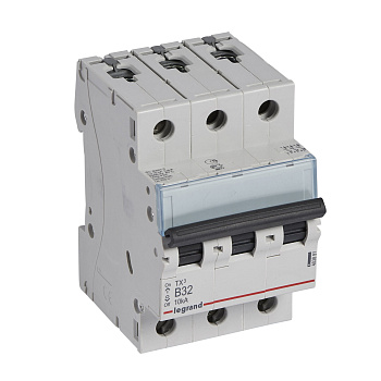 Legrand TX3 Автоматический выключатель 3P 32A (B) 6000/10kA 403891