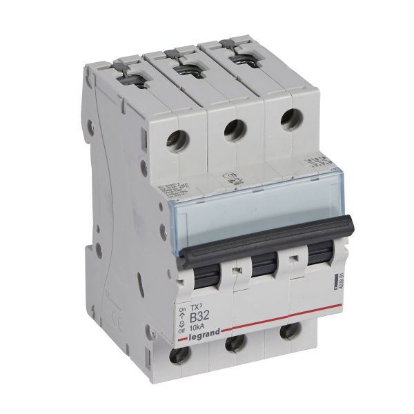 Legrand TX3 Автоматический выключатель 3P 32A (B) 6000/10kA 403891