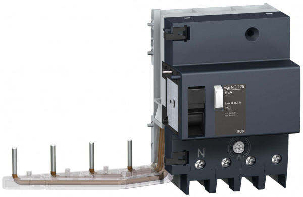 Купить SE Acti 9 Vigi NG125 Блок дифференциальной защиты 4P 63A 30мА AC 19004