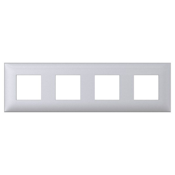 Купить DKC Рамка "Avanti", "Закаленная сталь", 4 поста (8 мод.)