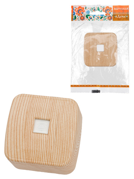 TDM Розетка TФ (RJ-11) открытой установки IP20, сосна "Дача" Народная SQ1824-0082