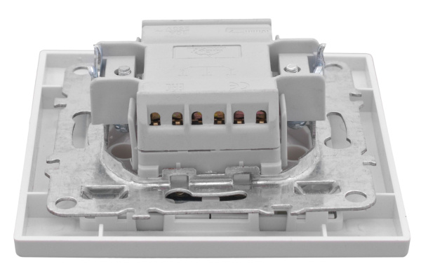 Купить EKF Basic Минск Белый Выключатель 2-кл с индикатором, 10А, СП