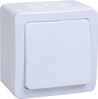 IEK GERMES PLUS ВС20-1-0-ГПБ Выключатель 1кл о/у IP54 (цвет клавиш: белый)