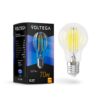 Voltega VG10-A60E27warm7W-F ЛОН Е27 2800К 7W 7140