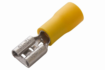 Клемма плоская изолированная гнездо - 7.4мм 4-6мм² (РПи-м 6.0-(6.3) / РПИм 5,5-6) Rexant 08-0451