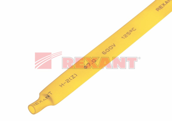 Купить 7.0 / 3.5 мм 1м термоусадка желтая Rexant 20-7002
