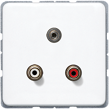 JUNG Мультимедиа-розетка, белый MACD1011WW