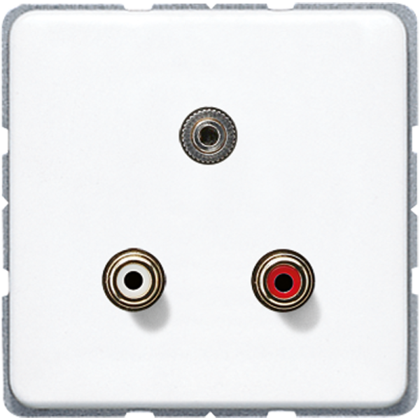 JUNG Мультимедиа-розетка, белый MACD1011WW