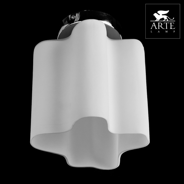 Купить Arte Lamp Serenata Хром/Белый Светильник потолочный 1x40W 1xE27 A3479PL-1CC