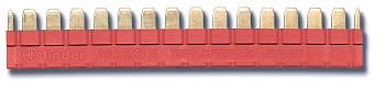 Finder 16-полюсный шинный соединитель красный 093161