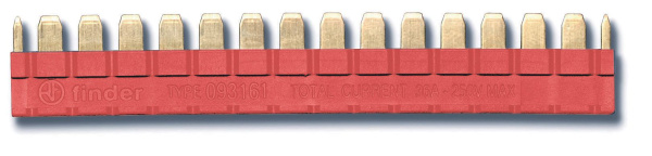Finder 16-полюсный шинный соединитель красный 093161
