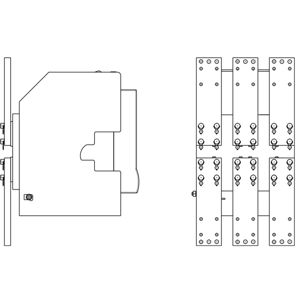 Контактор (Legrand) Комплект шин (шаг 116,5мм) для переднего присоединения выдвижного Протон 25