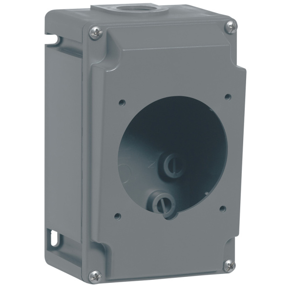 Legrand Hypra Коробка с одним ответстием под сальник - IP 44 и IP 66/67-55 - 2К+З/3К+З/3К+Н+З - 32 А - пластик 052940