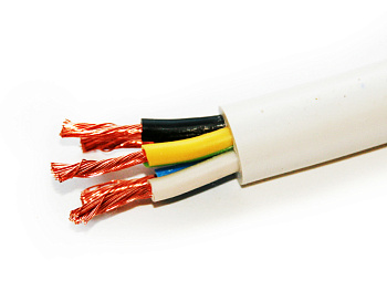Провод ПВС 5х2,5 (4х2,5+1х2,5) б ПВС 5*2,5 (4*2,5+1*2,5)