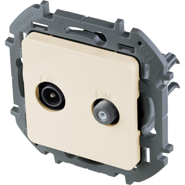 Купить Legrand INSPIRIA Слоновая кость Розетка TV/SAT "звезда" 673881