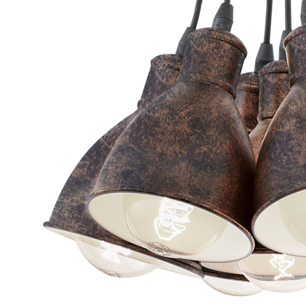 Купить Eglo 49494 Подвес PRIDDY, 7х60W (E27), Ø385, сталь