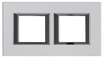 BT Axolute Фарфор Рамка 2+2 мод прямоугольная (надпись горизонтально) HA4802M2HBG