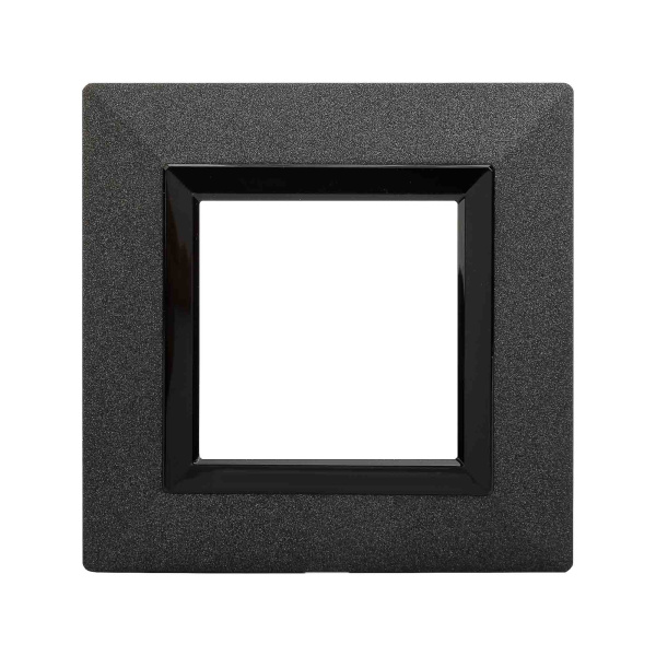 DKC Рамка из металла, "Avanti", графитовая, 1 пост (2 мод.)