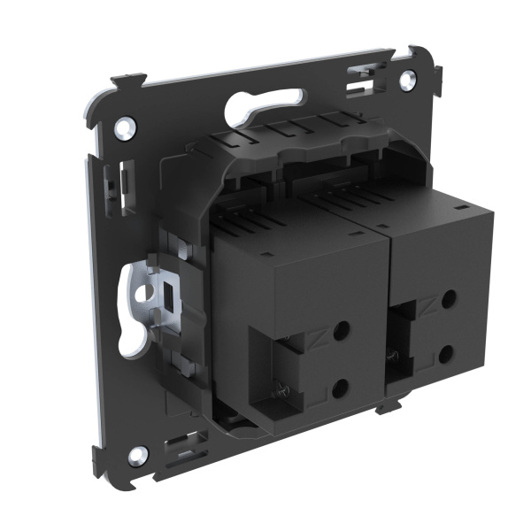 Купить DKC USB зарядное устройство в стену, "Avanti", "Черный матовый"