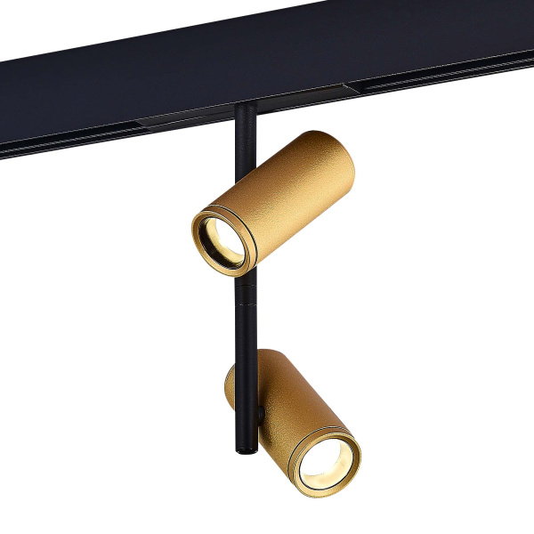 ST LUCE ST808.246.16 Магнитный трековый светильник Золотистый LED 1*16W 4000K 1 250Lm Ra>90 IP20 D45xH240 48VV