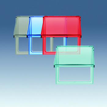 Simon 27 Play Зеленая Вставка декоративная с полупрозрачной откидной крышкой для рамок с вырезом под декор 2700679-111