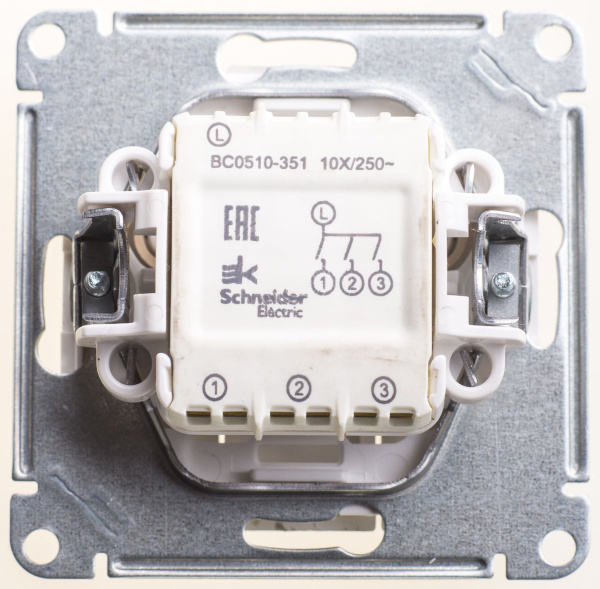 Купить SE Wessen 59 Шампань Выключатель 3-клавишный, 10АХ VS0510-351-4-86